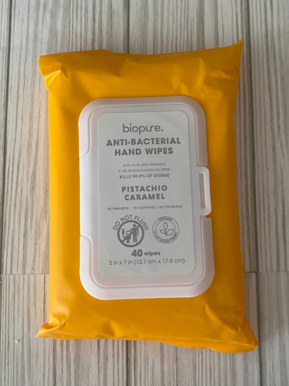5/$10 biopure. AntiBac *PISTACHIO CARAMEL* 40 count
